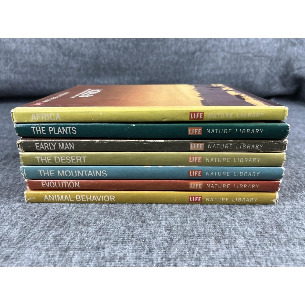 Vintage Life Nature Library 7 Book Set Africa Plants Desert Evolution Time Life